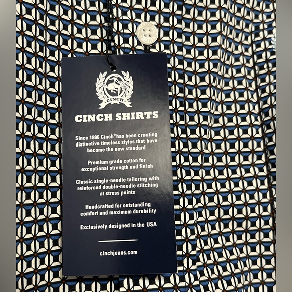 Cinch Men’s Patterned Button-Up Shirt Size L - Picture 5 of 7